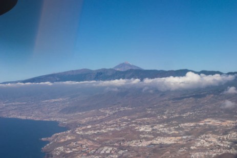 Rückflug von El Hierro mit Blick auf Teide