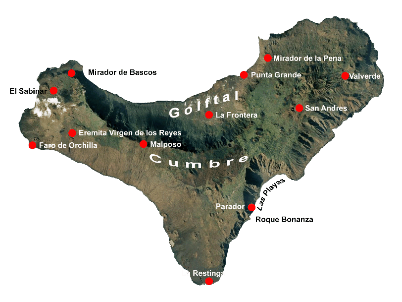 Karte El Hierro